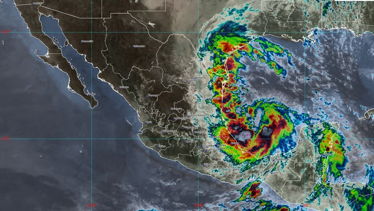 La tormenta tropical 'Alberto' tocó tierra entre Tamaulipas y Veracruz. | SMN