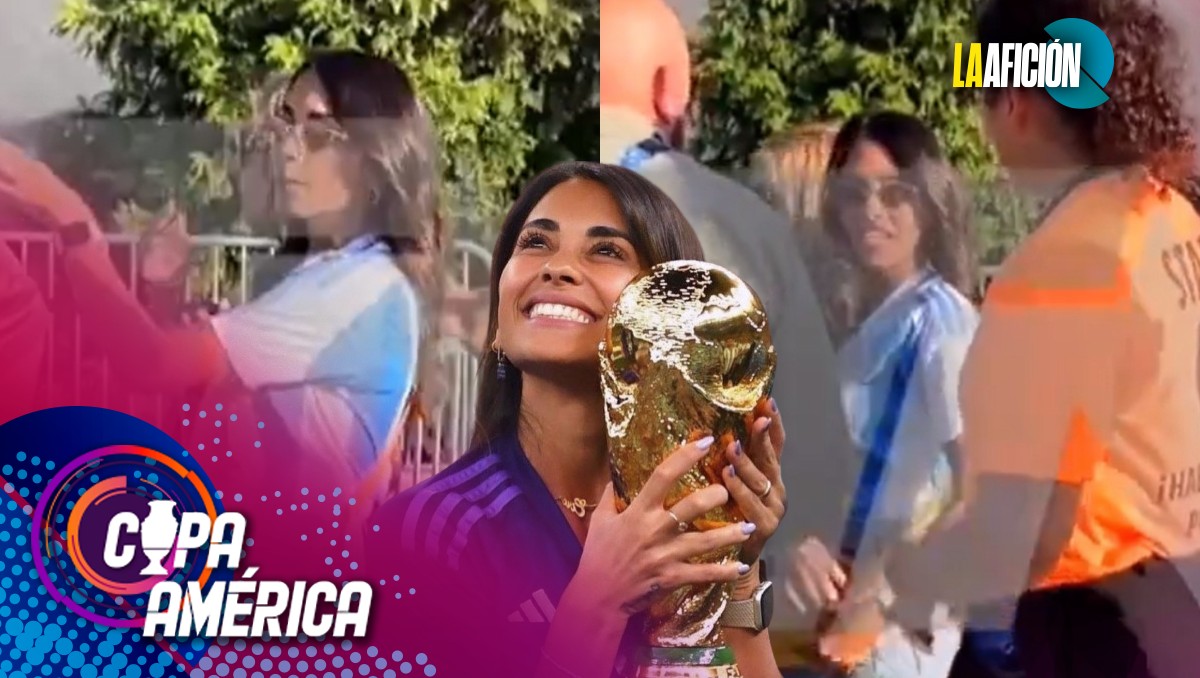 Antonela Roccuzzo sufre con la seguridad para entrar al estadio previo a Argentina vs Canadá  (Captura TN/Instagram @antonelaroccuzzo)