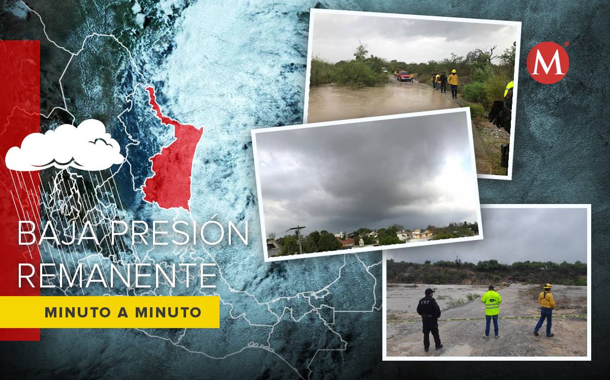 Baja presión remanente Alberto en Tamaulipas.