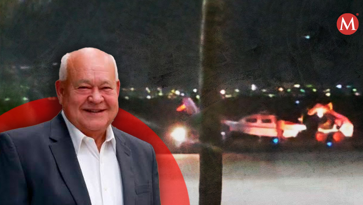 El gobernador de BCS, Víctor Manuel Castro Cosío, sufrió un accidente en aeronave. | Especial
