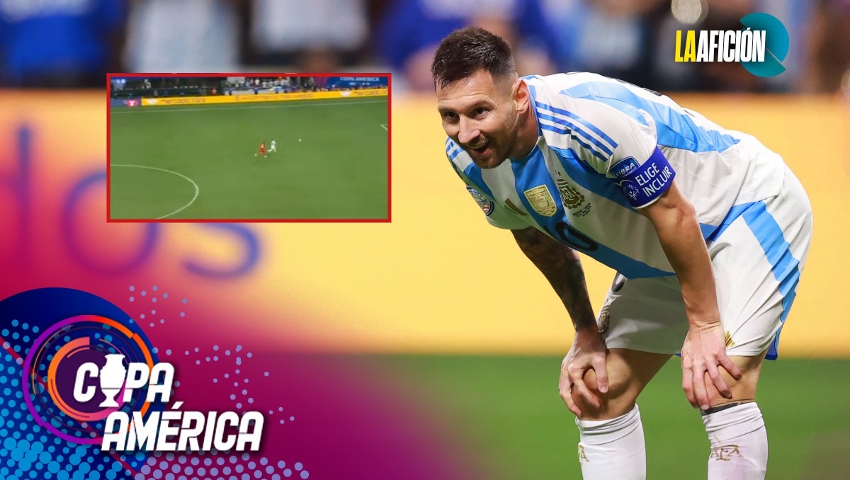 Lionel Messi protagoniza increíble falla en el Argentina vs Canadá  (AFP/Captura Telefe)