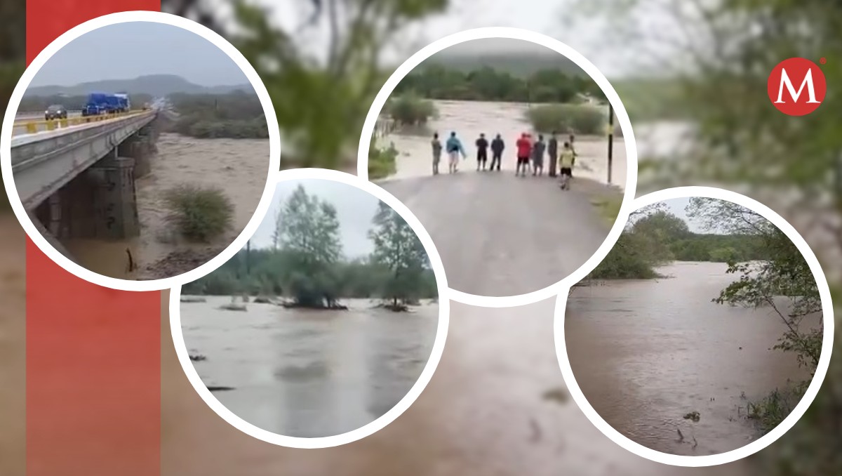 Se llenan ríos y arroyos en Tamaulipas por lluvias de 'Alberto'