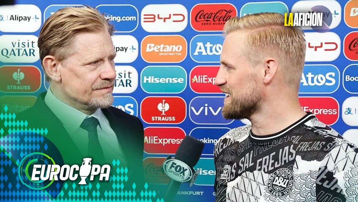 Peter y Kasper Schmeichel tienen tierna entrevista en Eurocopa (Instagram: @herrelandsholdet)