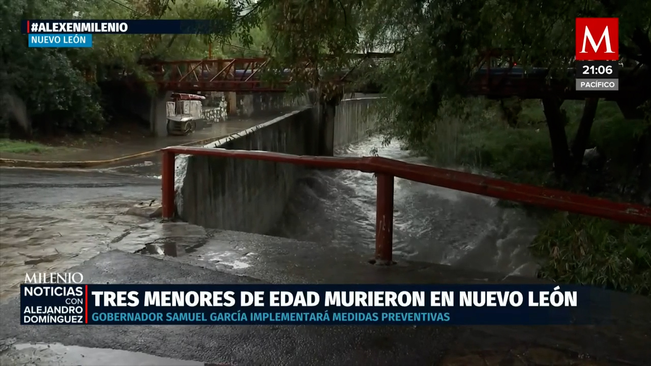 Samuel García confirma tres muertes de menores por la tormenta 'Alberto'
