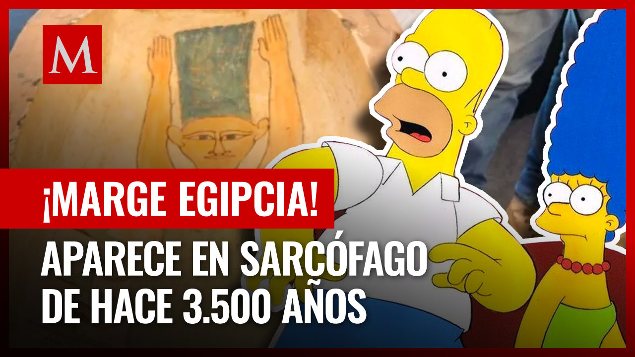 Arqueólogos revelan increíble hallazgo: Sarcófago con imagen de Marge Simpson