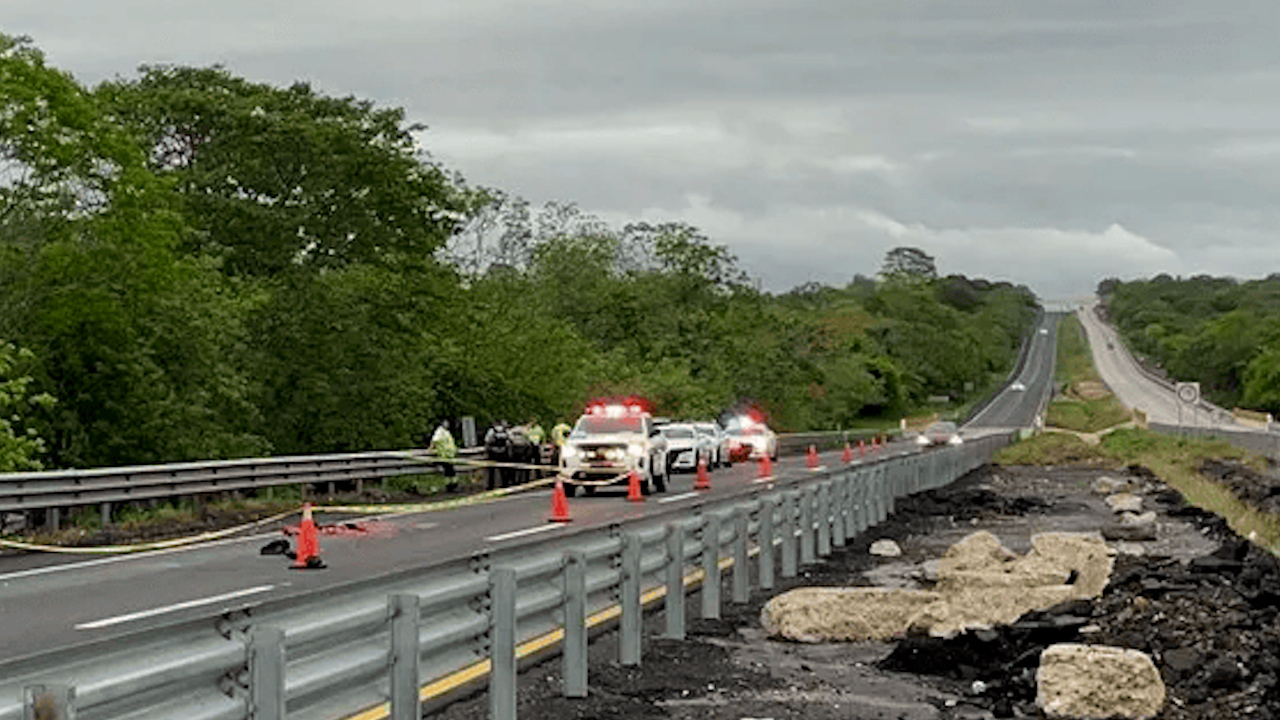 Cadáver de hombre atropellado es desmembrado en autopista de Veracruz