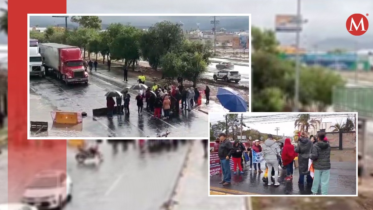 Las personas se manifiestan ante la ocupación de terrenos. (Foto: Especial)