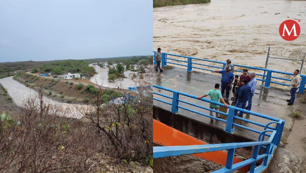 Envían agua del río Guayalejo a presas de Tamaulipas tras lluvias de 'Alberto'.