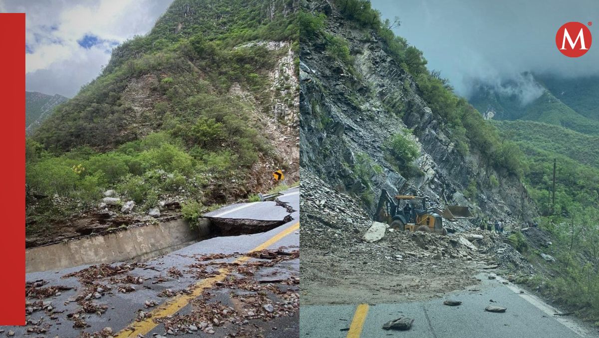 La carretera a Linares se encuentra con serias afectaciones | Especial