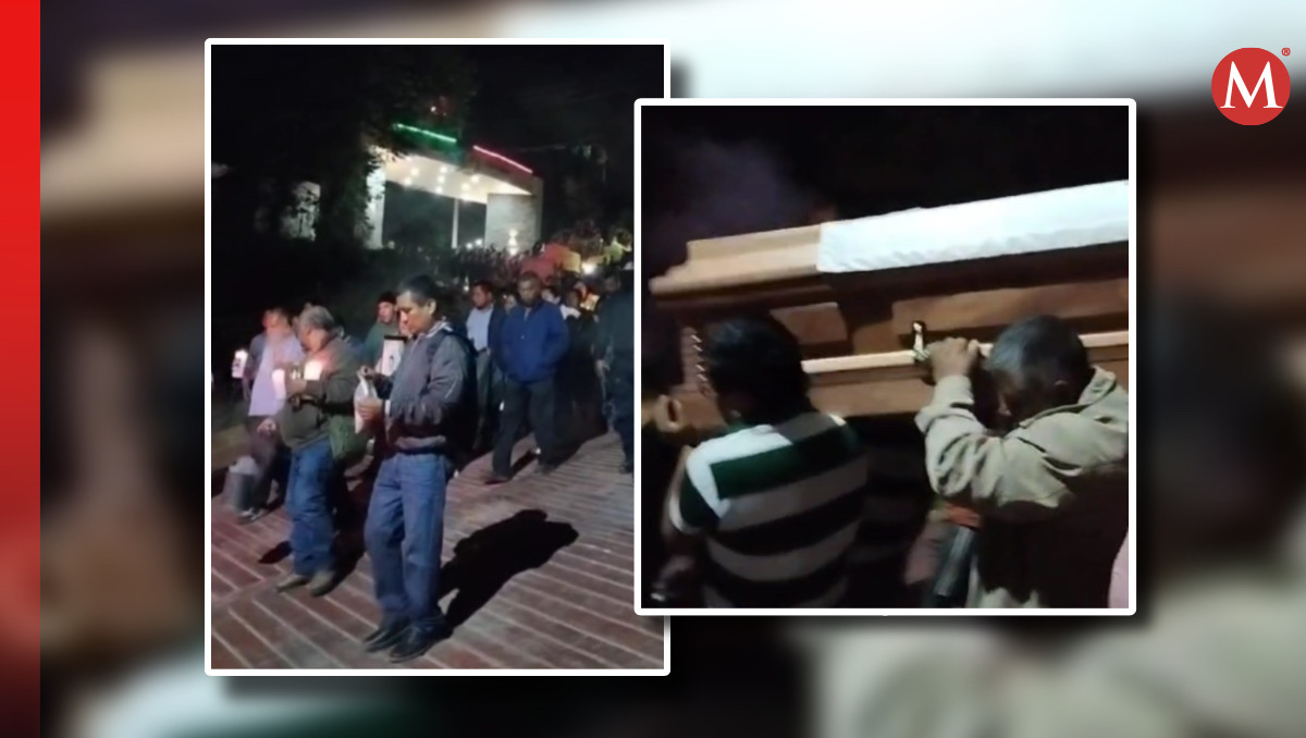 En medio de la penumbra de las amplias calles de Malinaltepec, familiares, amigos y pobladores en general recibieron el féretro. | Especial