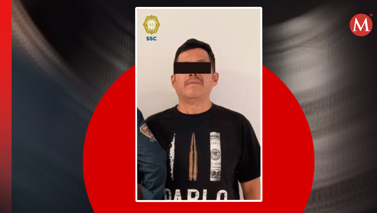 Sergio Pineda, 'El Jetas', fue detenido en la colonia Santa María Nativitas. Se presume como líder de 'Los Rodolfos'. | Especial