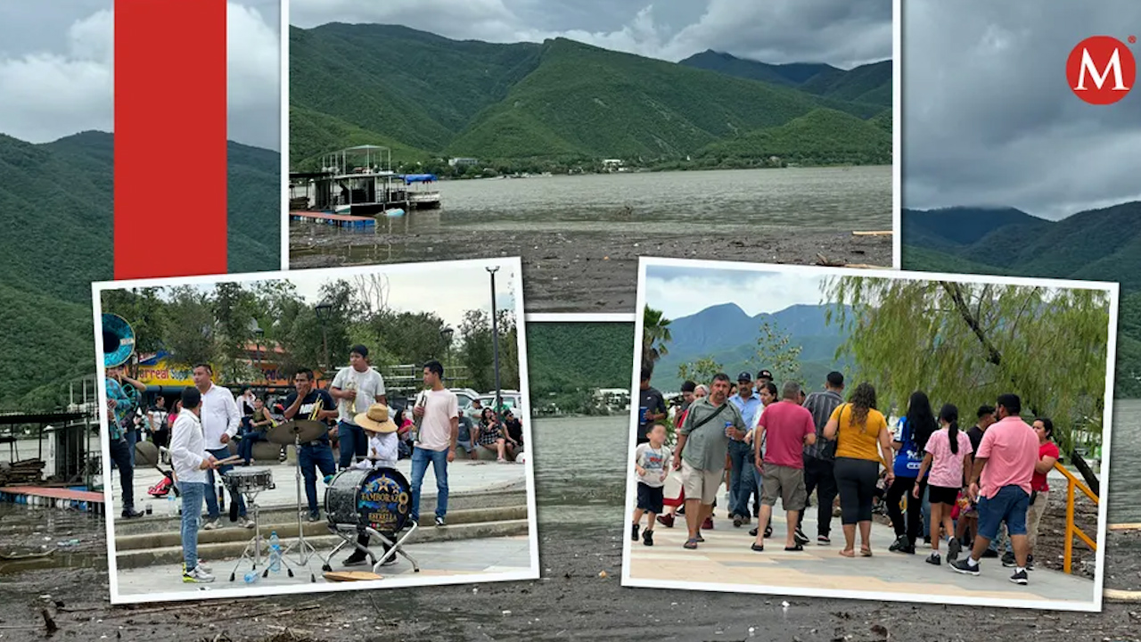 Cientos de turistas visitan presa La Boca tras lluvias por 'Alberto'