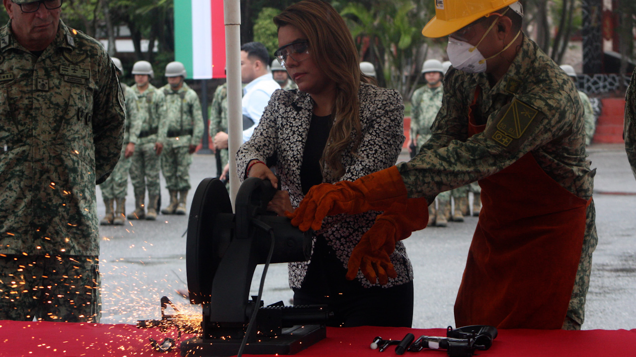Destruyen 620 armas y 66 mil cartuchos asegurados al crimen organizado en Guerrero