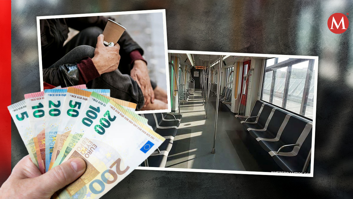 Hombre sin hogar encuentra billetera con 2 mil euros en un tren vació