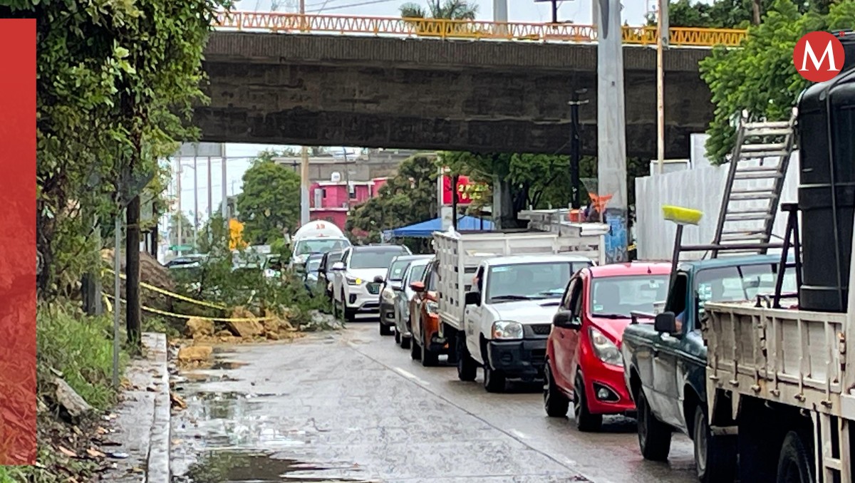 Lluvias causan deslave de Cerro de Andonegui en avenida de Tampico
