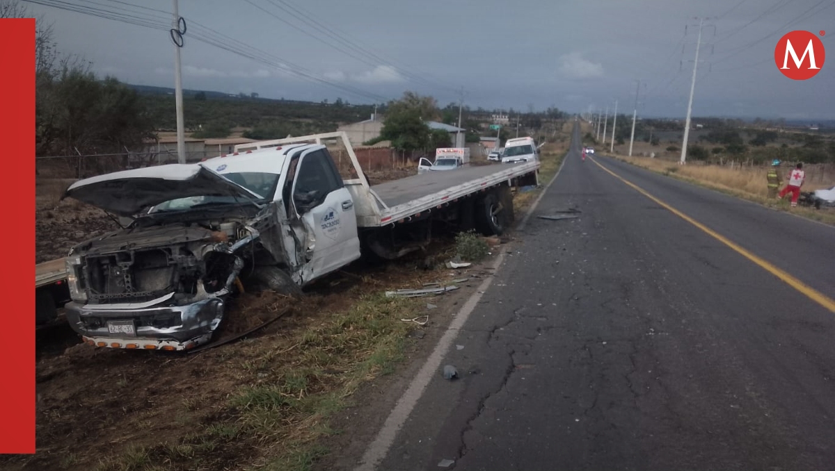 Uno de los vehículos involucrados en el accidente carretero (Foto: Juan Carlos Munguía)