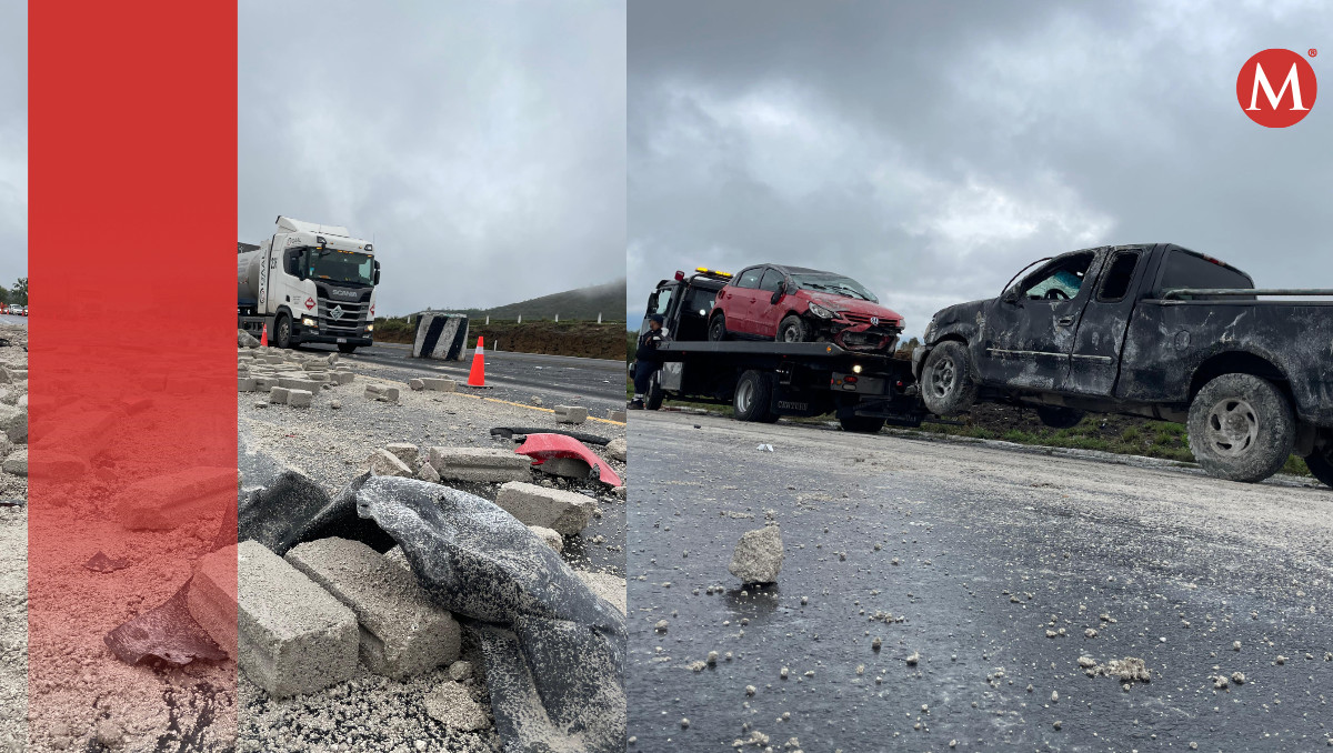 Accidente en la autopista Puebla-Atlixco | Azul Hernández