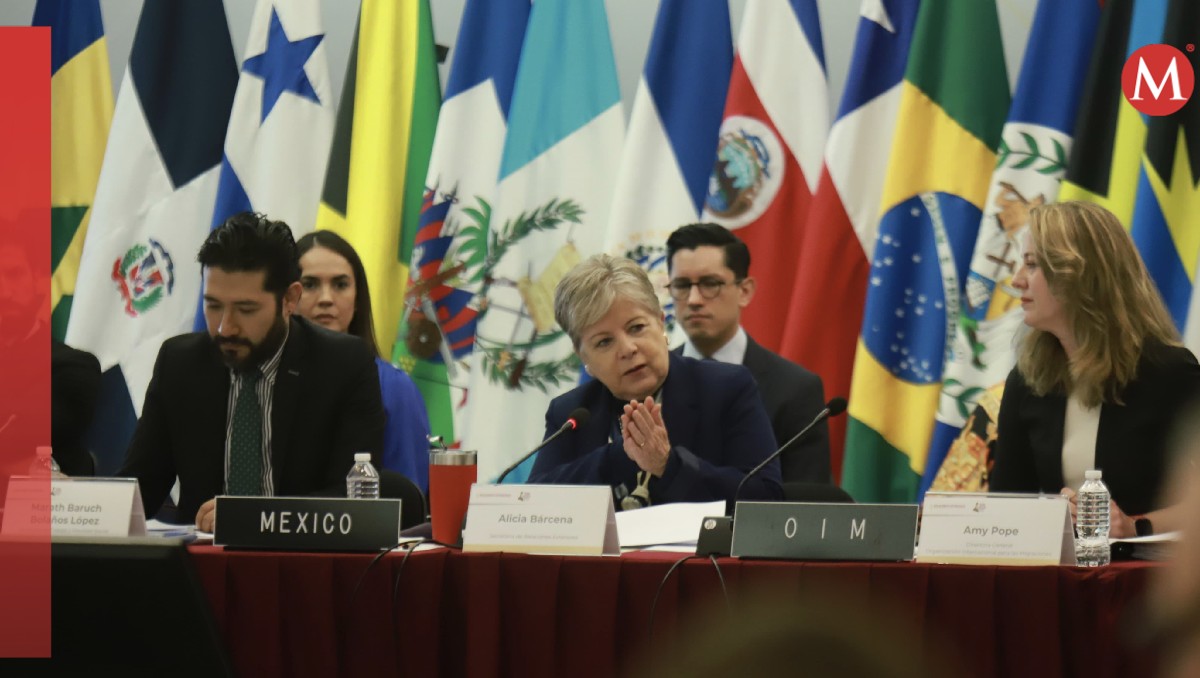 La secretaria de Relaciones Exteriores en la Reunión hemisférica sobre migración laboral. | Juan Carlos Bautista