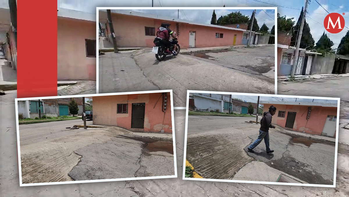 Vecinos colocan tope de medio metro en calle de Puebla | Leslie Mora