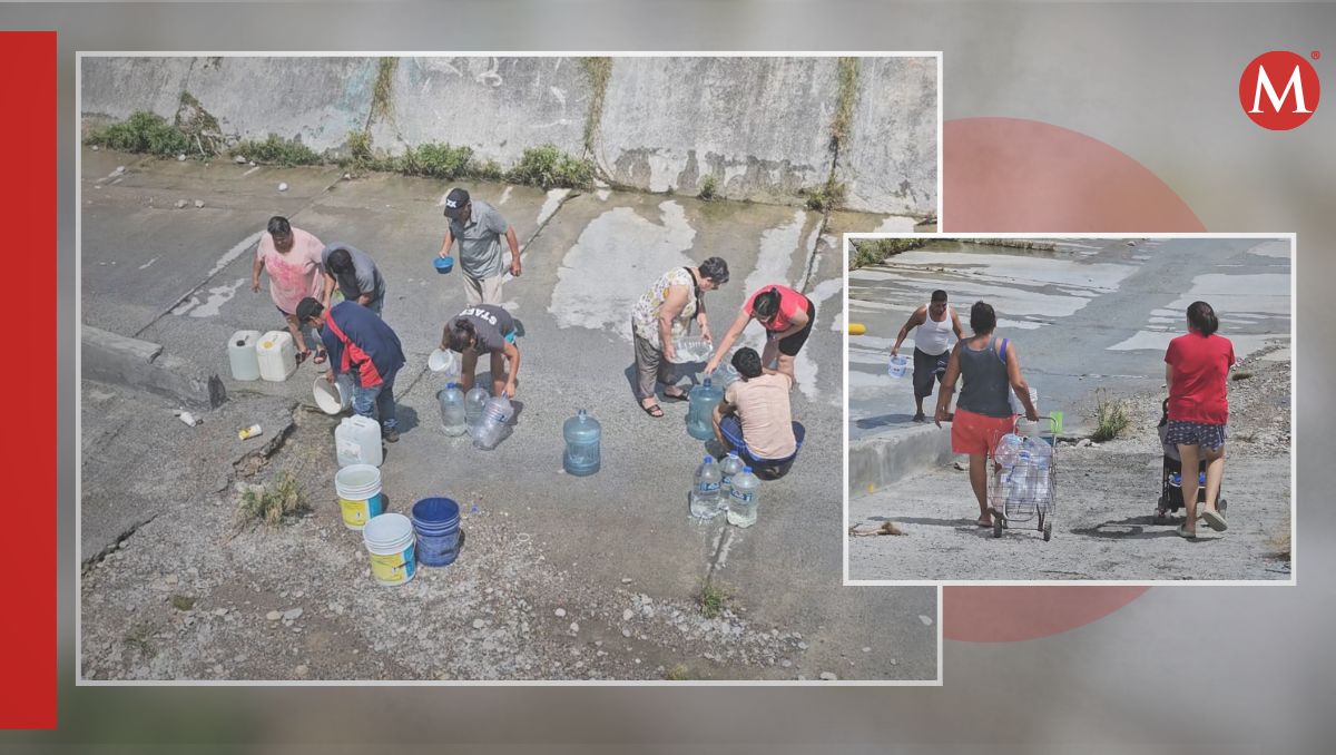 Diferentes vecinos estuvieron acudiendo durante todo el día para poder llevar agua a sus hogares | Fabricio Gallegos