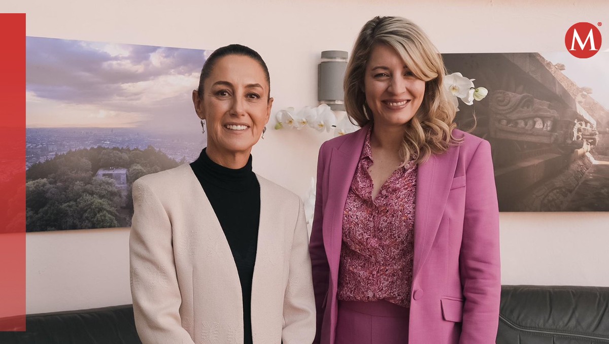 Claudia Sheinbaum junto a Mélanie Joly. | X