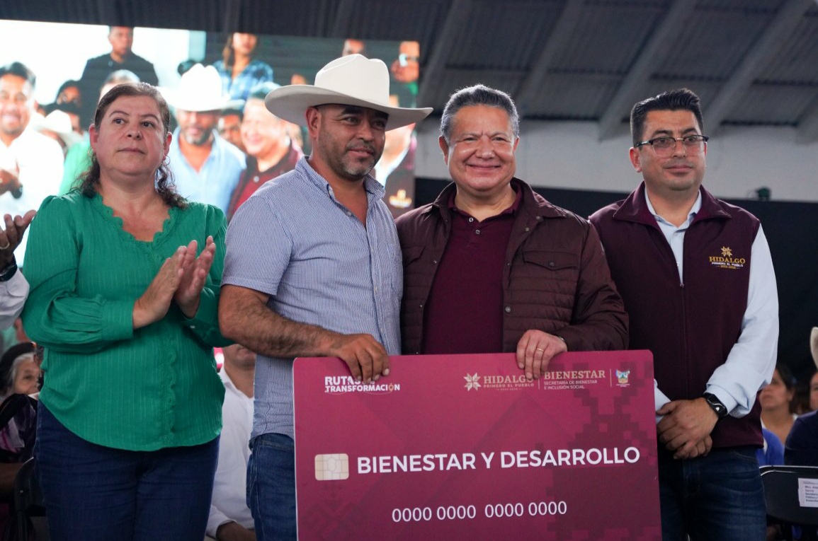 Entrega de apoyos en Hidalgo.