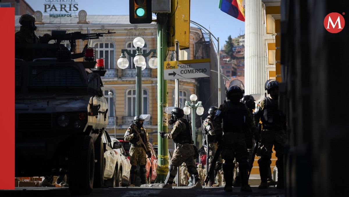 Un grupo militar ingresó al palacio de gobierno de Bolivia, lo que marca un intento de golpe de Estado. (Especial)