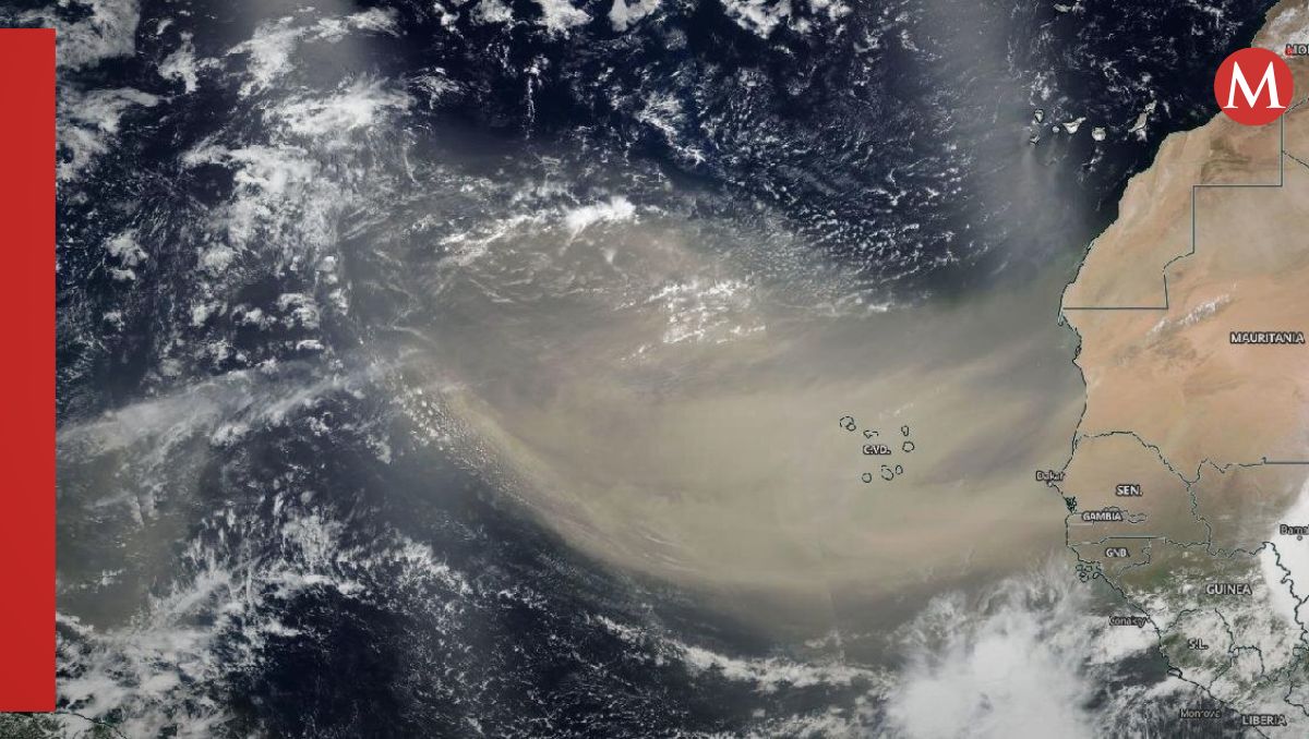 El polvo del desierto del Sahara puede ser arrastrado cientos de kilómetros | Imagen: NOAA