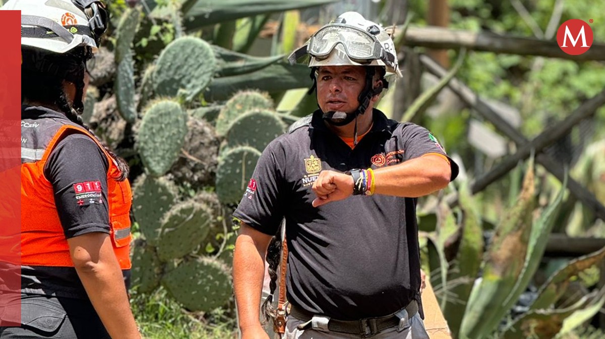 Rescate de Protección Civil en Nuevo León. Foto: Especial