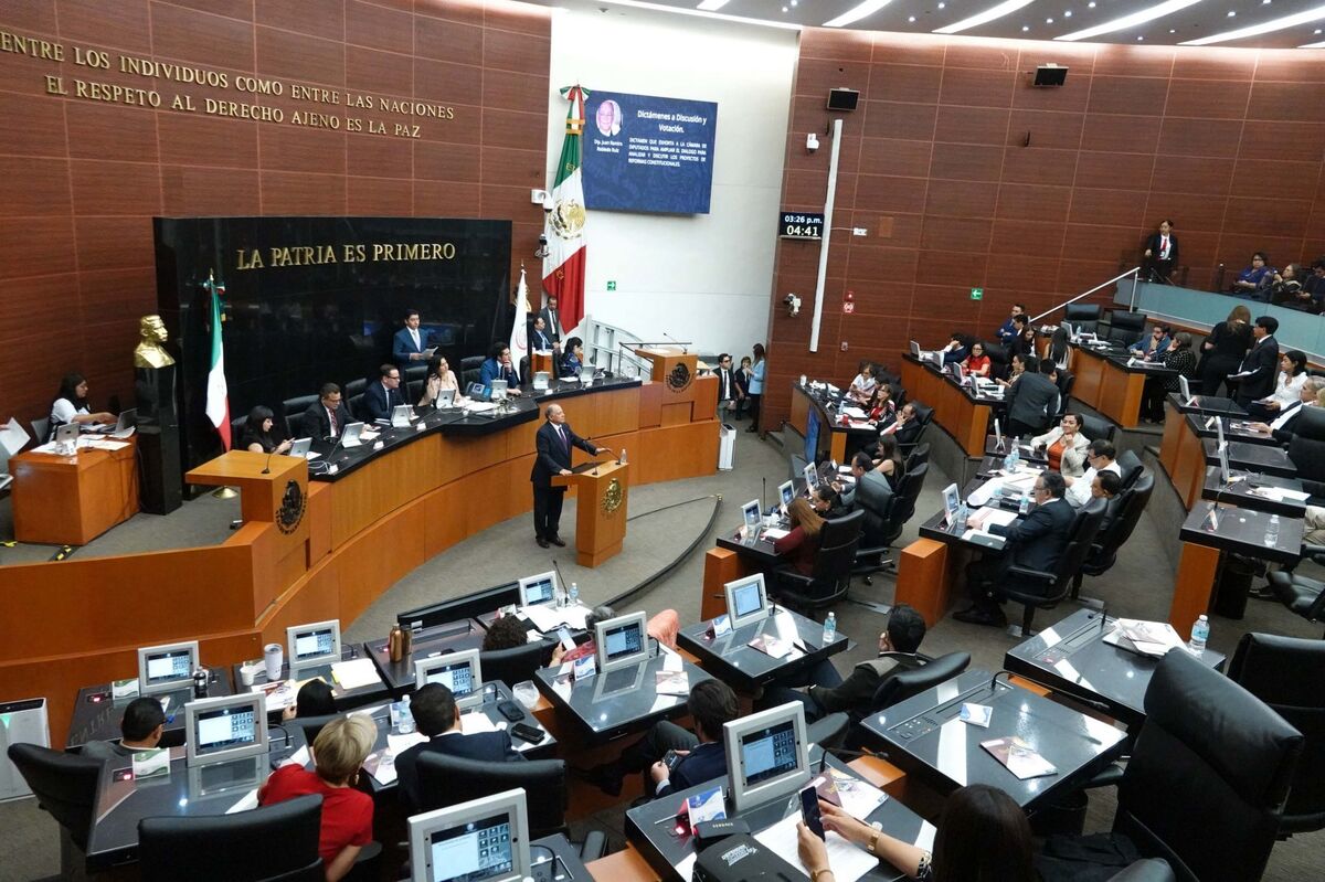 Sesión de la Comisión Permanente del Senado. | Cuartoscuro