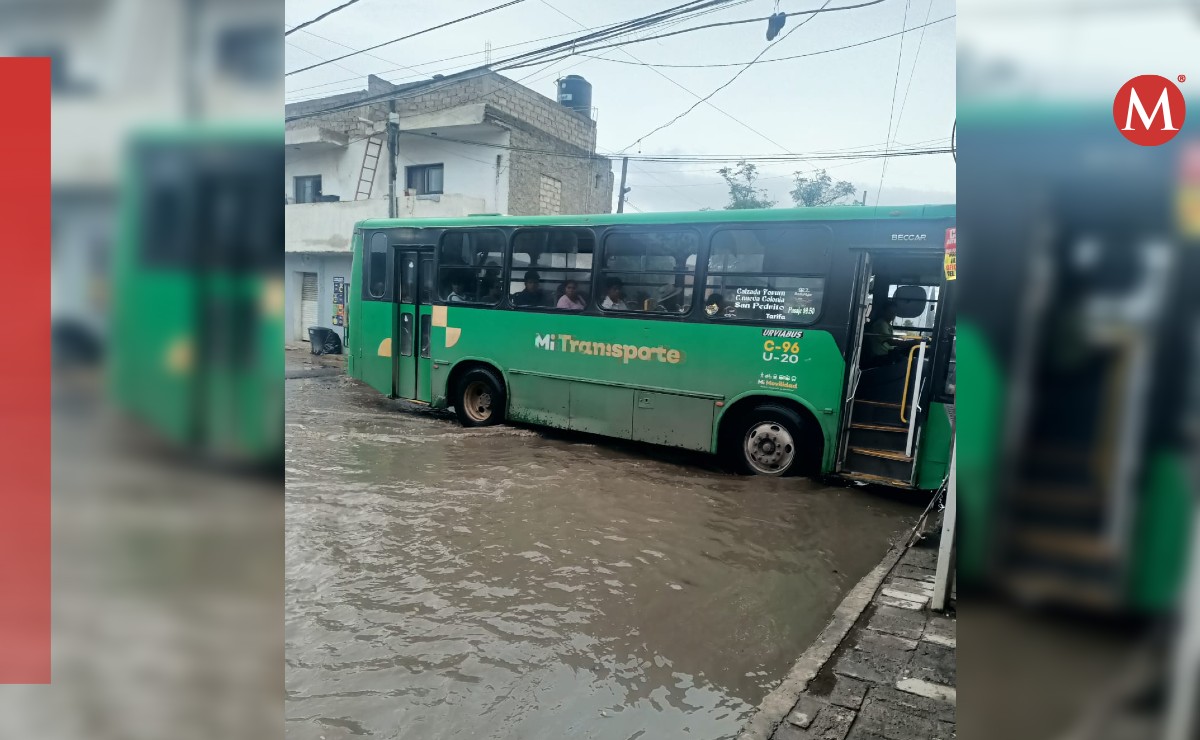 Temporal de lluvias afecta a calle de Tlaquepaque (Josefina Ruiz)