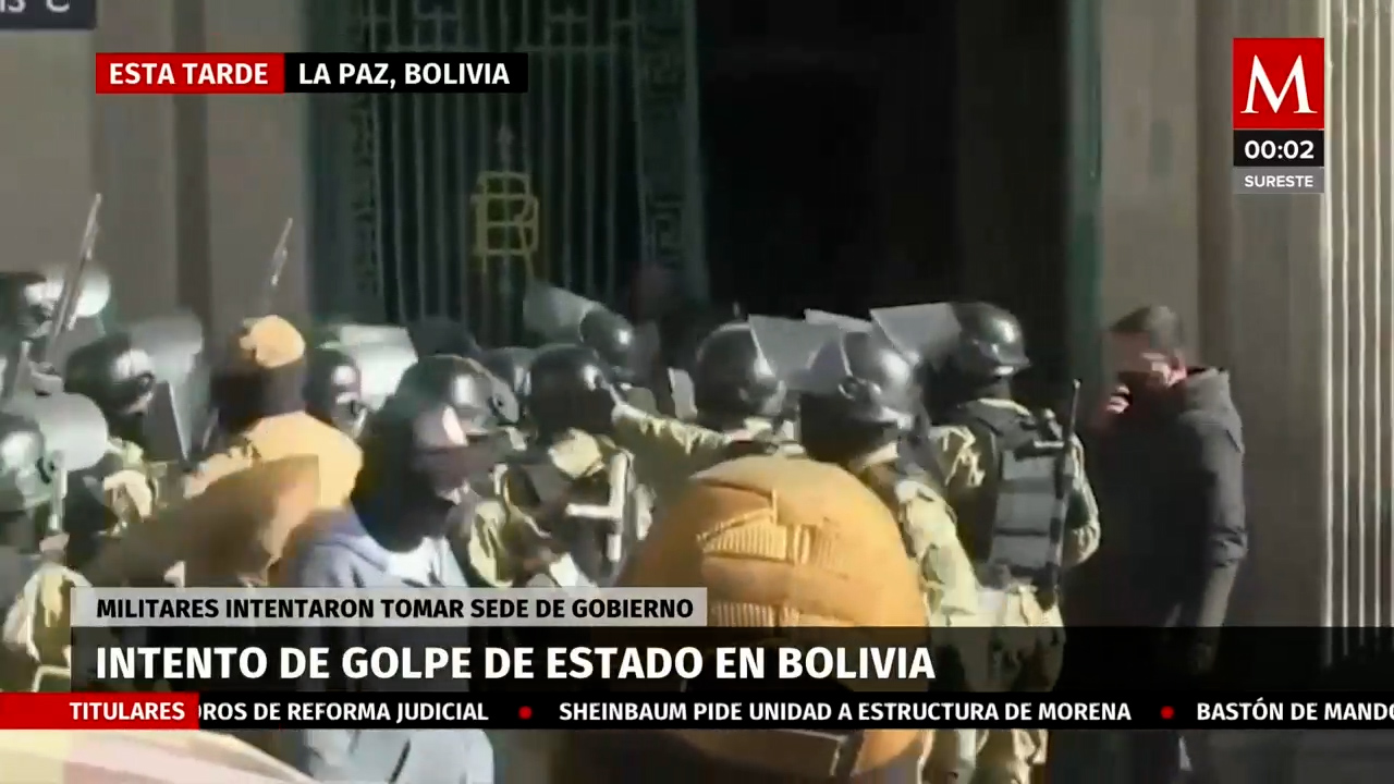 Bolivia en tensión: Militares irrumpen en el Palacio Quemado en La Paz