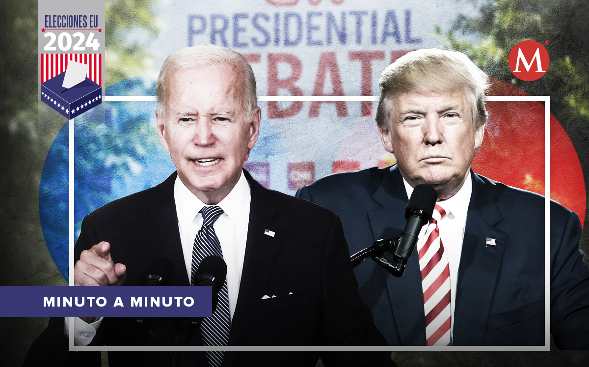 Debate Trump - Biden HOY | Enfrentamiento desde Atlanta (Ilustración: Oscar Ávila)