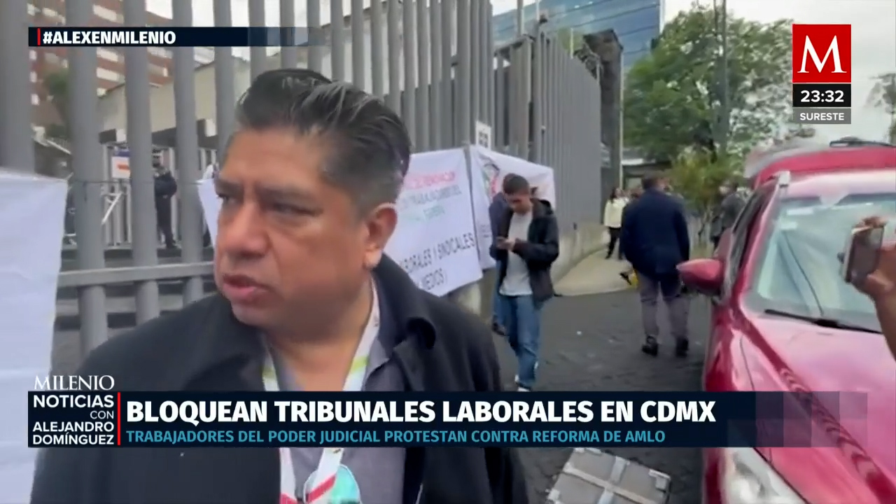 Protesta de trabajadores del Poder Judicial en CdMx por reforma- Grupo ...