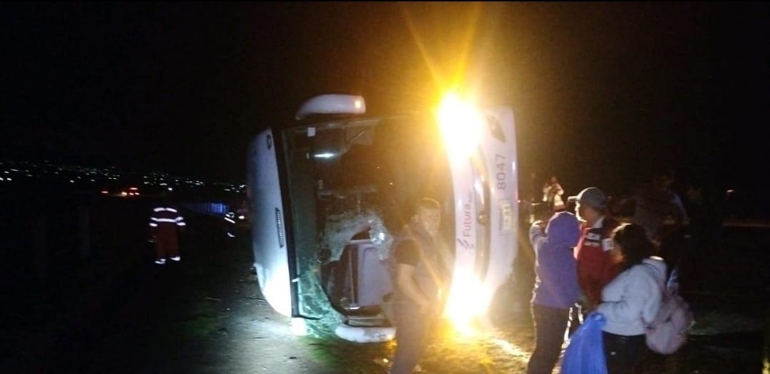 Accidente en la México-Tuxpan a la altura de Tulancingo.