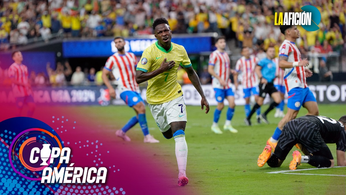 Vinicius dedica a Neymar su gol ante Paraguay en Copa América (Reuters)