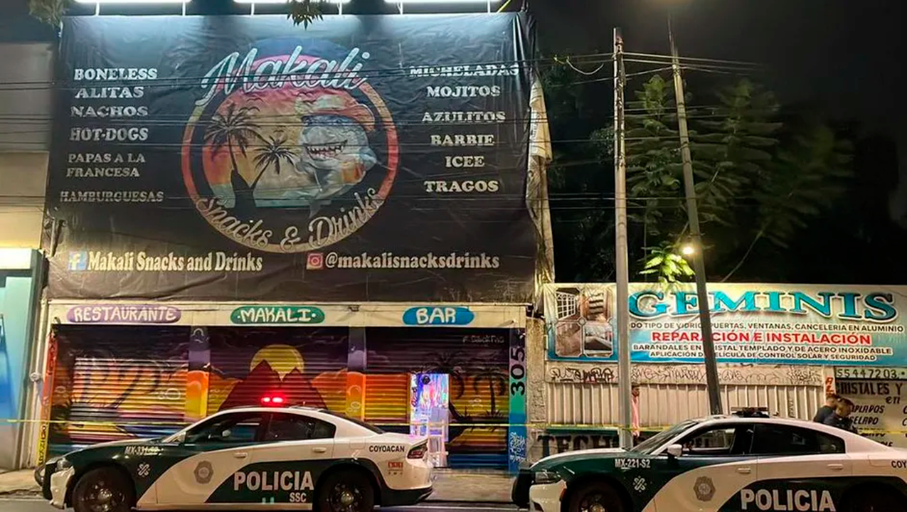 Una balacera en un bar de Coyoacán provocó la muerte de dos personas