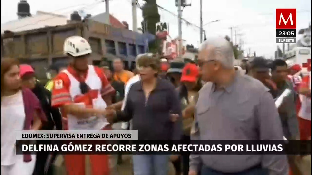 Gobernadora Delfina Gómez supervisa acciones de apoyo en el oriente del Edomex