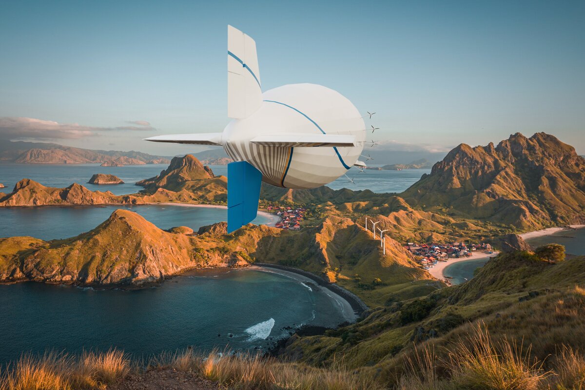Zepelín de la startup de aeronáutica francesa Flying Whales