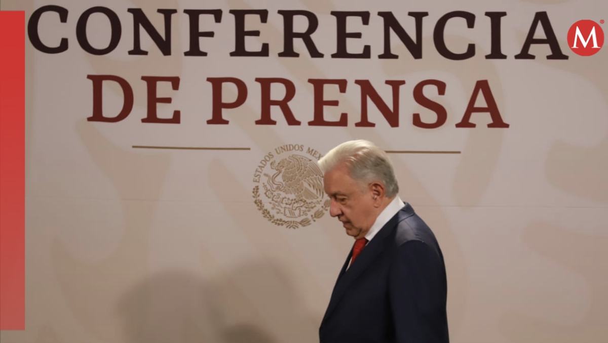 La conferencia de prensa mañanera de hoy se llevó a cabo desde el Salón de Tesorería de Palacio Nacional. | Javier Ríos