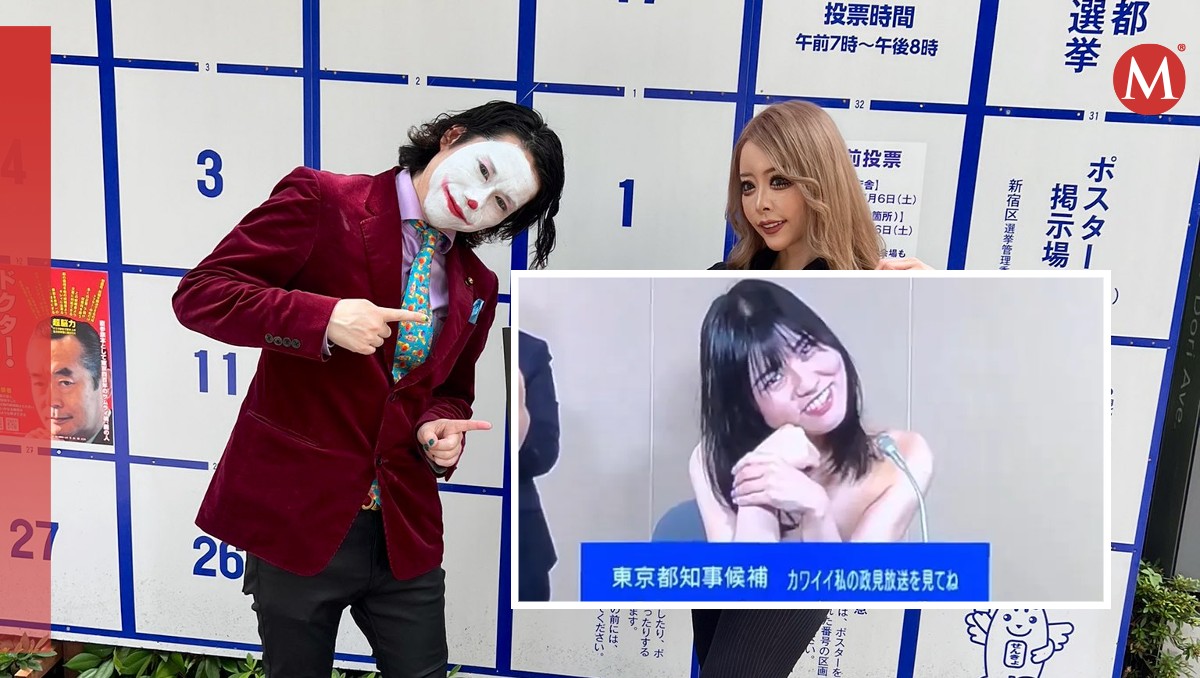 El 'Joker' hace campaña con carteles pornográficos. | Especial