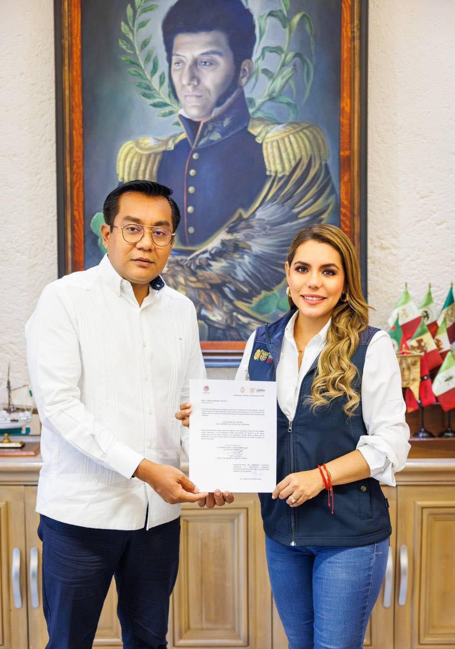 Evelyn Salgado nombra a Simón Quiñones como nuevo jefe de turismo en Guerrero