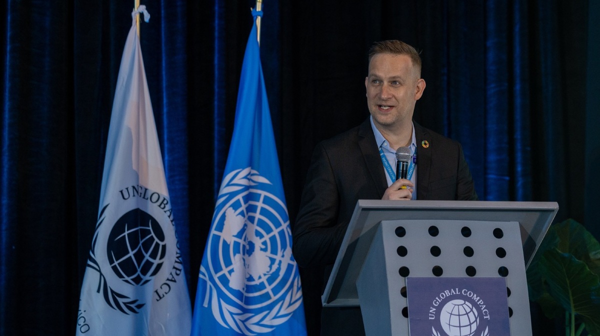 Mauricio Padilla Bonilla en encuentro del Pacto Global México 2024 (ONU)