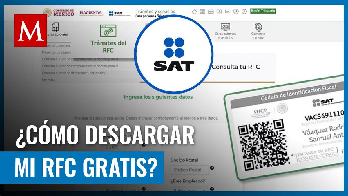 Si necesitas obtener tu RFC, así lo puedes hacer fácilmente desde el portal del SAT