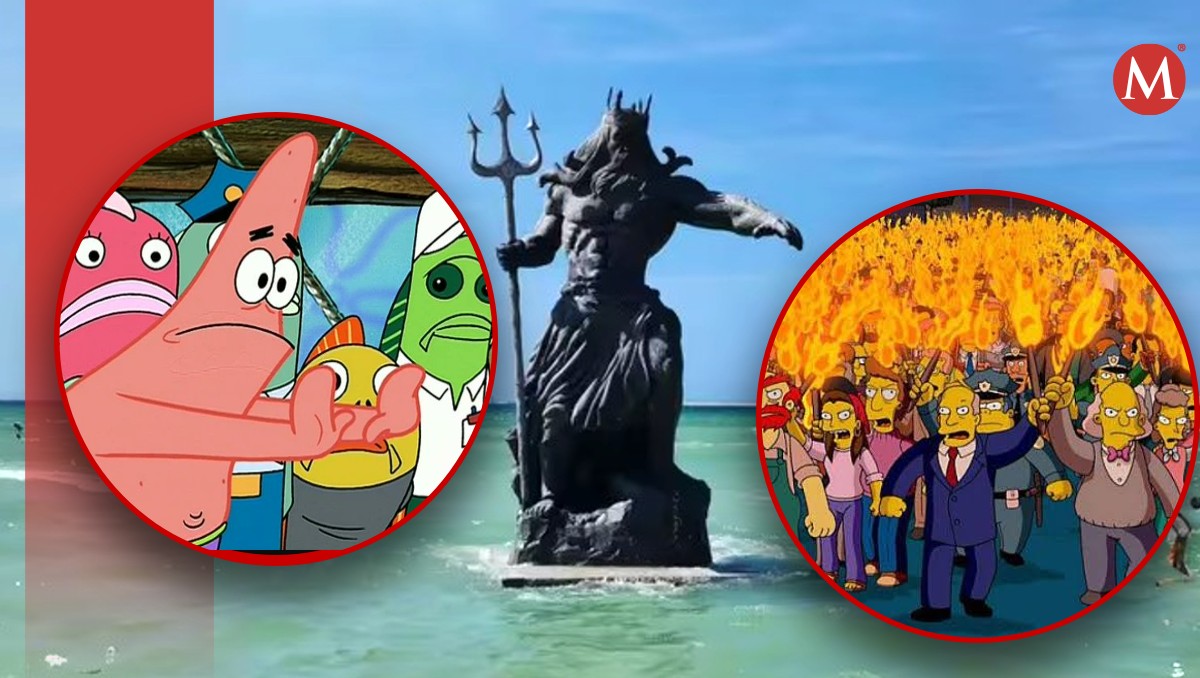 MEMES contra YUCATECOS tras querer destruir a Poseidón. | X @carlosolis52 y @Action_Juan