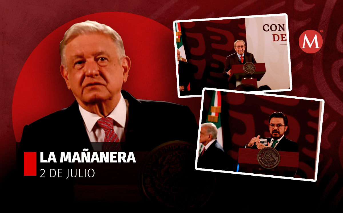 El presidente López Obrador en la mañanera desde Palacio Nacional. | Juan Carlos Bautista