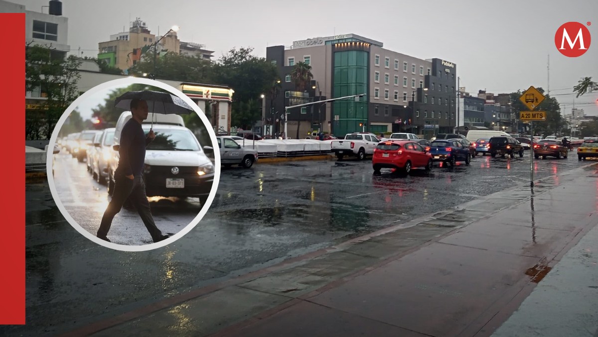 Pronóstico de lluvia en Guadalajara este martes (Fotos: Fernando Carranza y Salvador Romero | Diseño: Milenio )