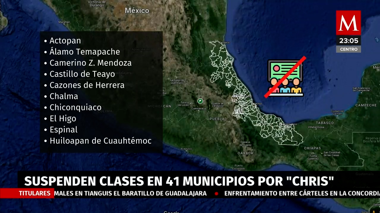 Suspensión de clases en Veracruz y Puebla por inundaciones y deslaves