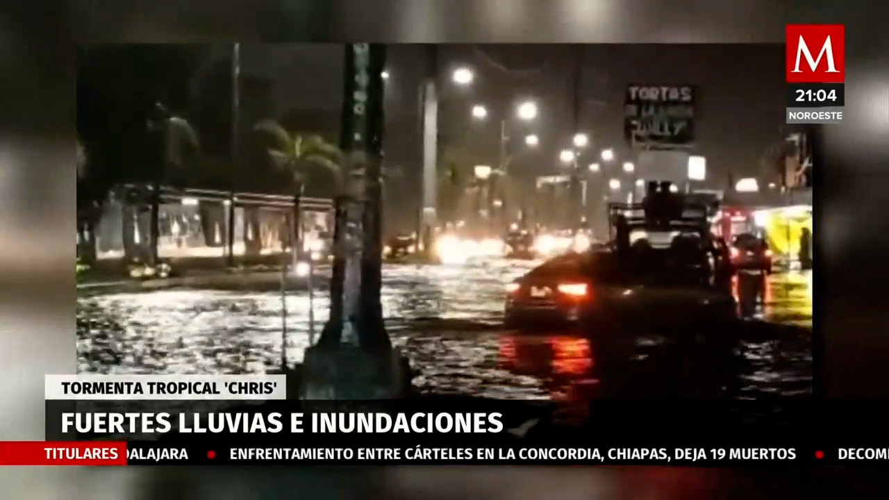 Tormenta tropical 'Chris' degrada a baja presión remanente, pero deja daños severos en Veracruz