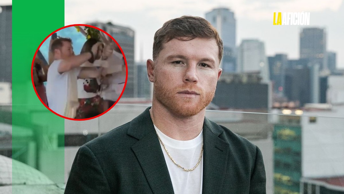 'Canelo' Álvarez se luce lanzando bolo de billetes en bautizo (Instagram @Canelo)